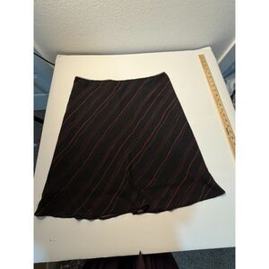 T & Company Lined skirt black/Red Size large